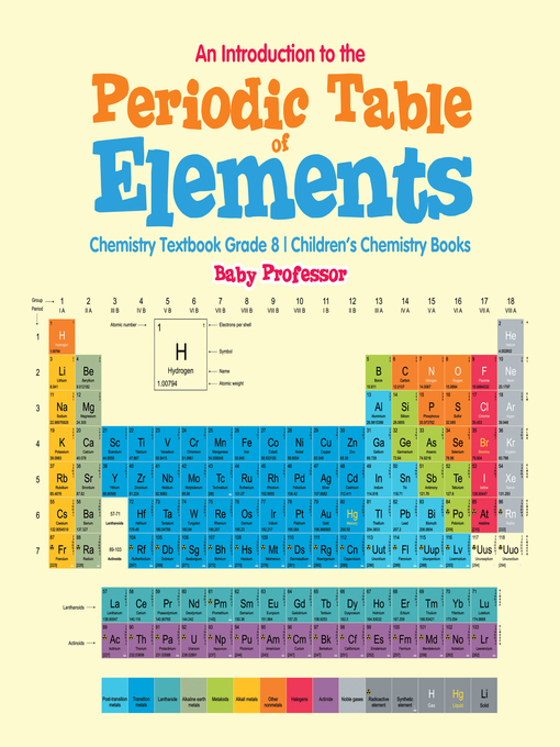 Title details for An Introduction to the Periodic Table of Elements --Chemistry Textbook Grade 8--Children's Chemistry Books by Baby Professor - Wait list